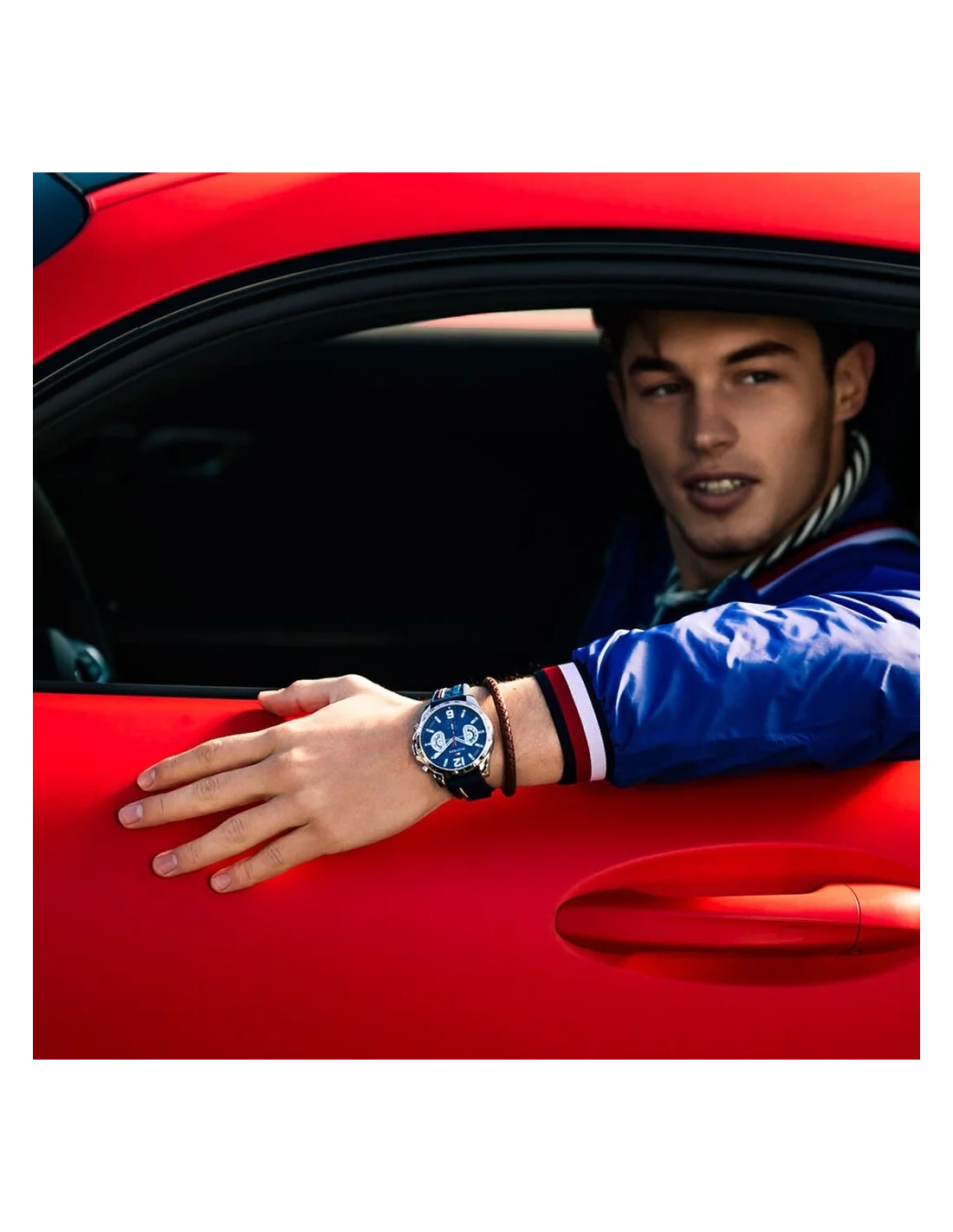 Montre Homme Tommy Hilfiger 1791476 Decker Chronographe Cadran Bleu Bracelet Silicone vue 4