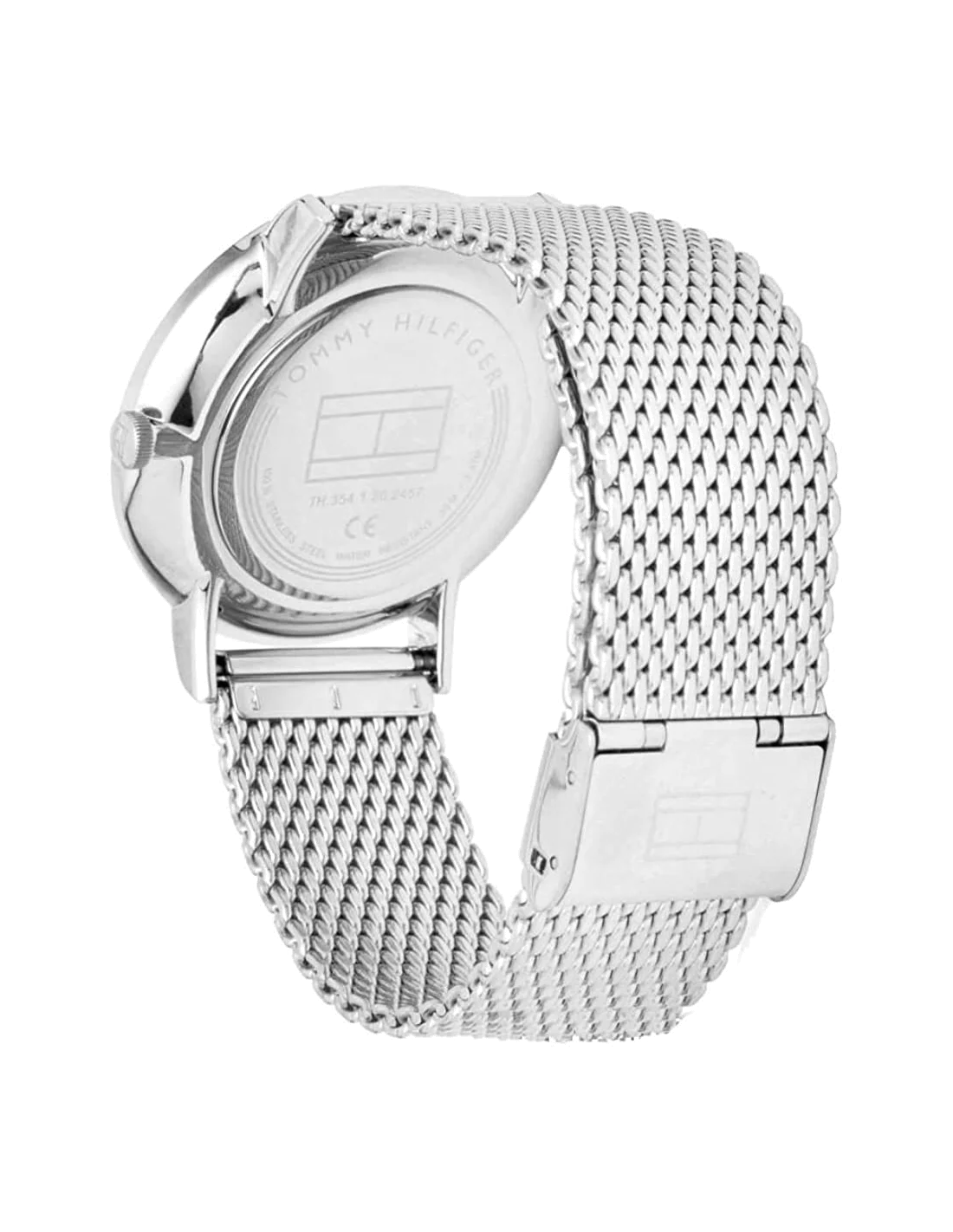 Montre Homme Tommy Hilfiger 1791505 Brooklyn Cadran Bleu Bracelet Maille Milanaise Argent vue 2