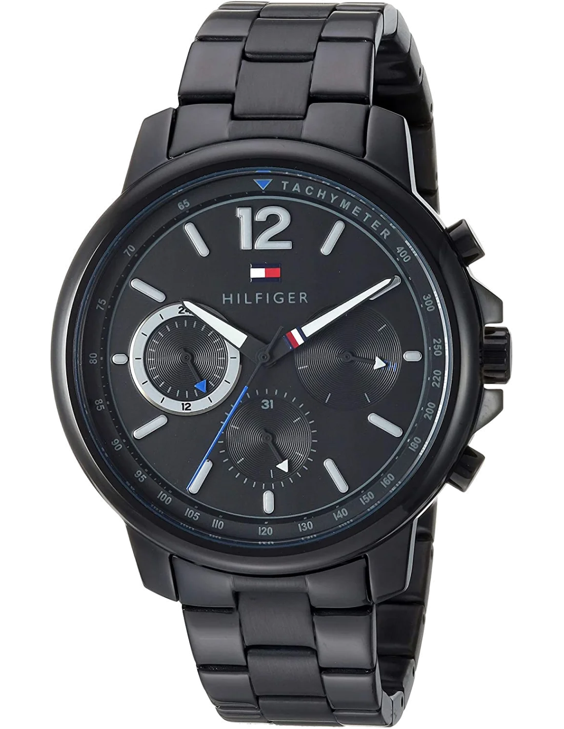 Montre Homme Tommy Hilfiger 1791529 Landon Chronographe Acier Inoxydable Noir