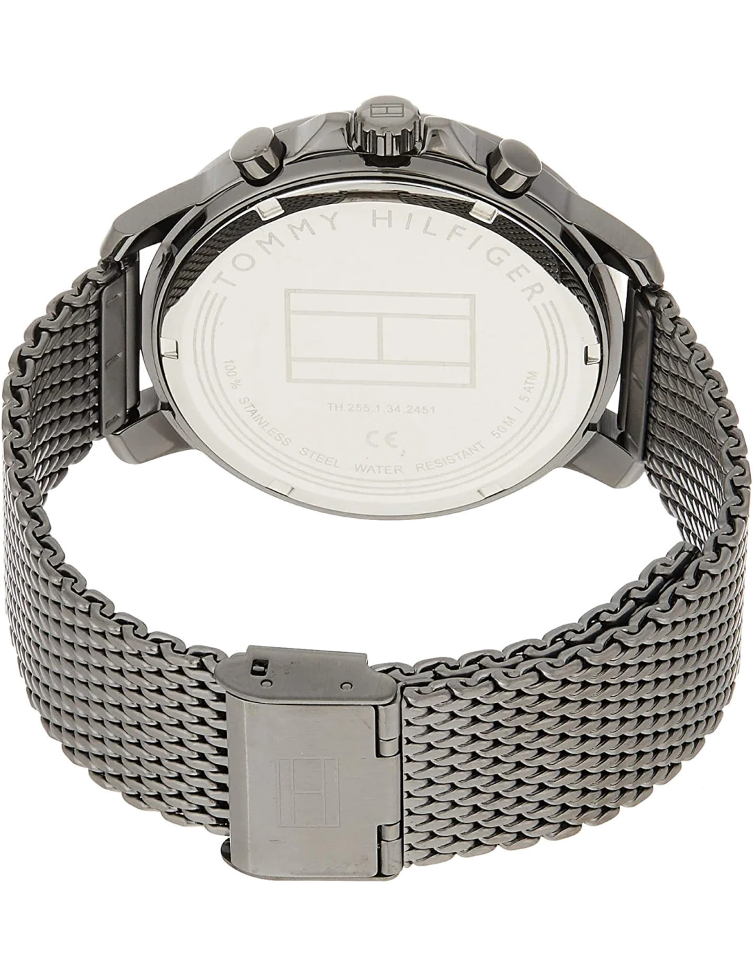 Montre Homme Tommy Hilfiger 1791530 Cadran Bleu Multifonction Bracelet Acier Brun vue 3