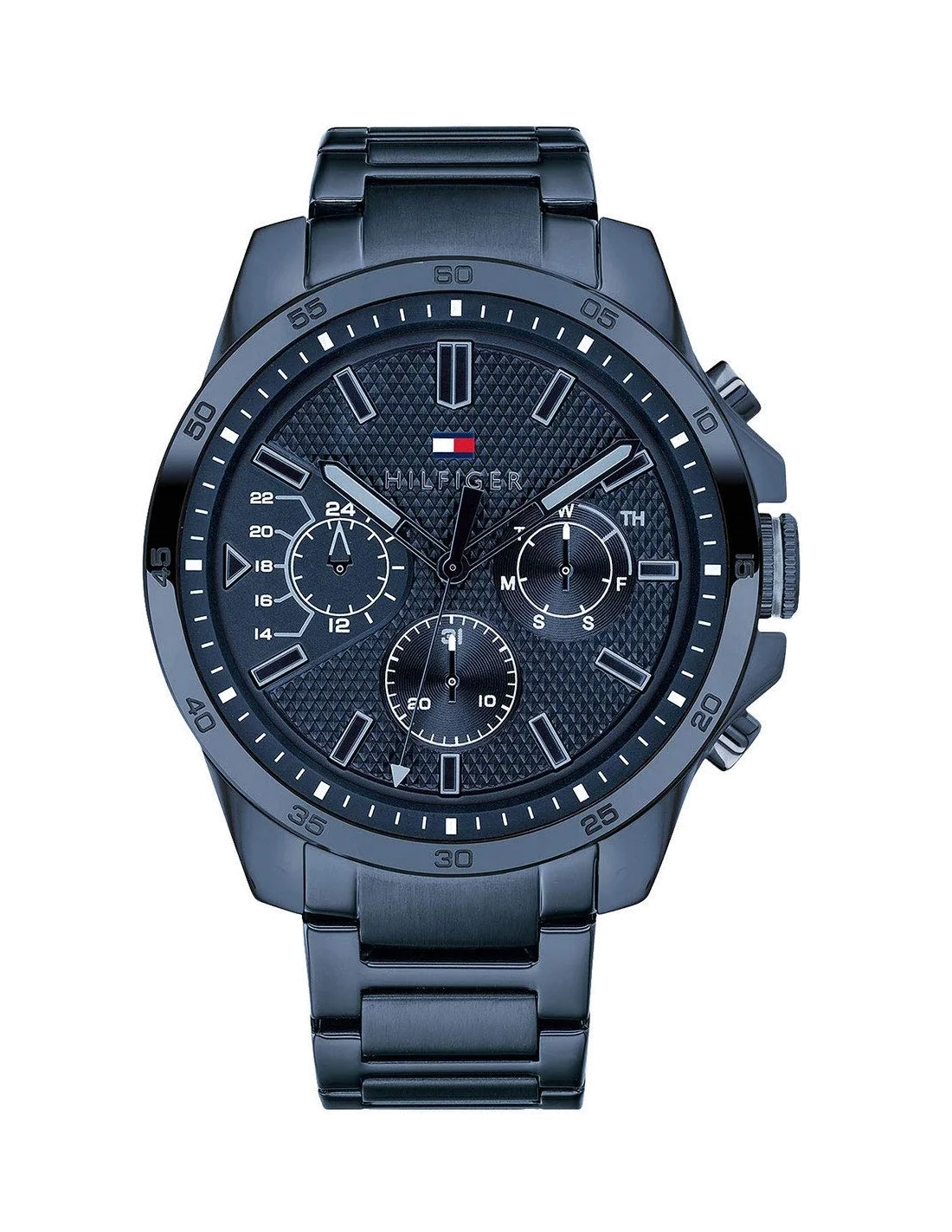 Montre Homme Tommy Hilfiger Decker 1791560 - Boîtier et bracelet acier bleu