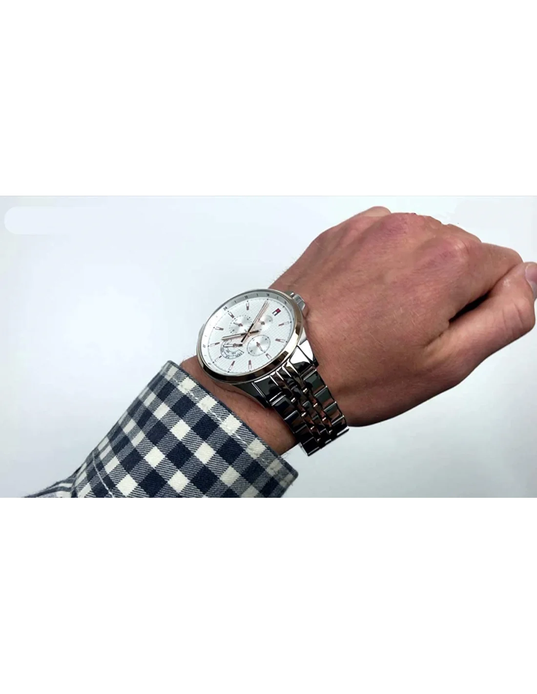 Montre Homme Tommy Hilfiger Shawn 1791617 Acier Gris Anthracite vue 3