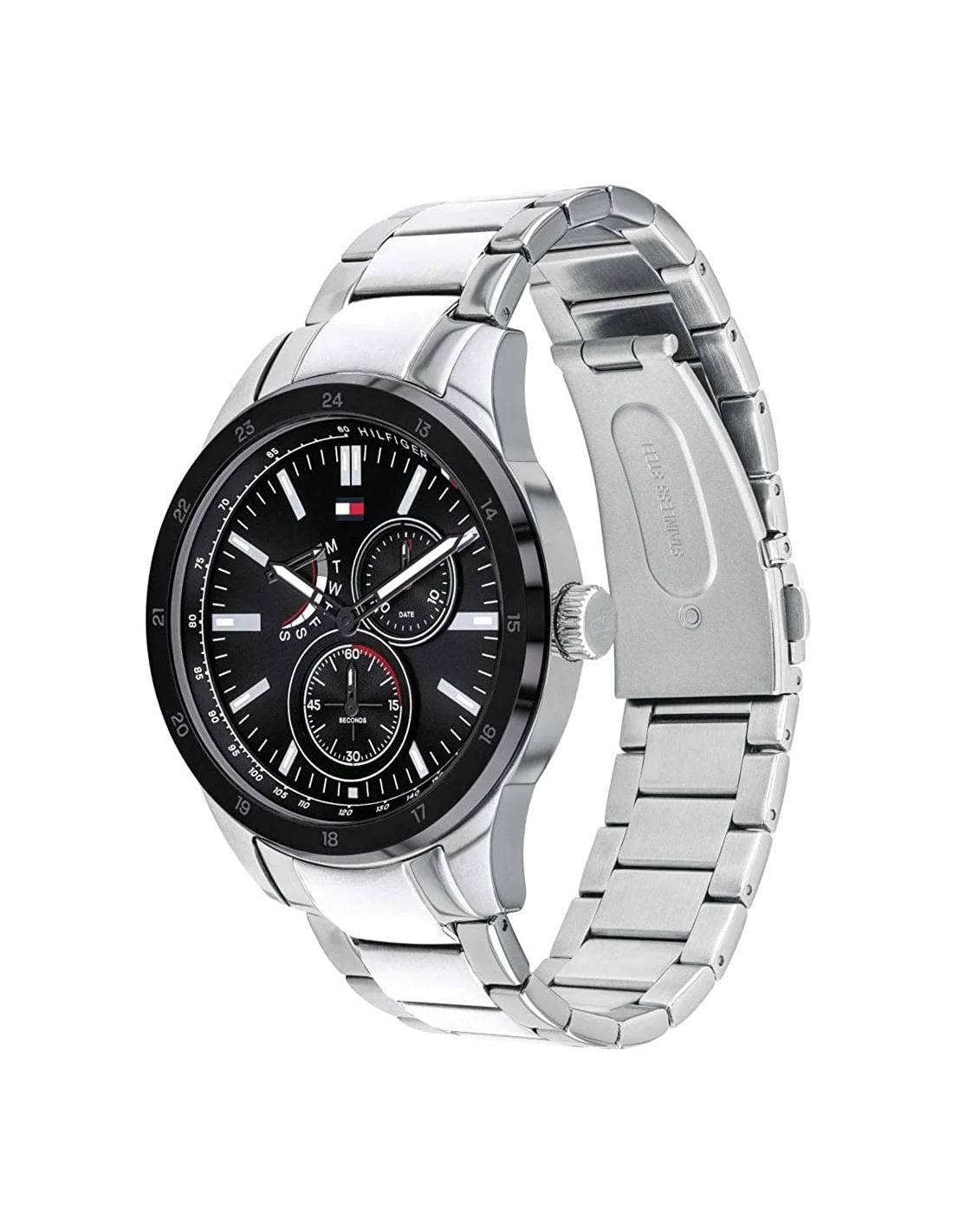 Montre Homme Tommy Hilfiger Austin 1791639 - Cadran Bleu Multifonction, Bracelet Acier Brun vue 2