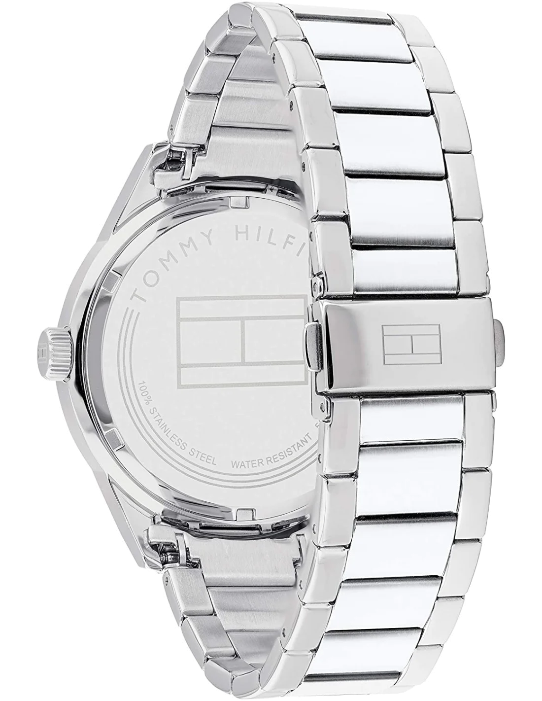 Montre Homme Tommy Hilfiger 1791640 Austin - Boîtier Acier Argent, Cadran Bleu, Bracelet Acier Brun vue 2