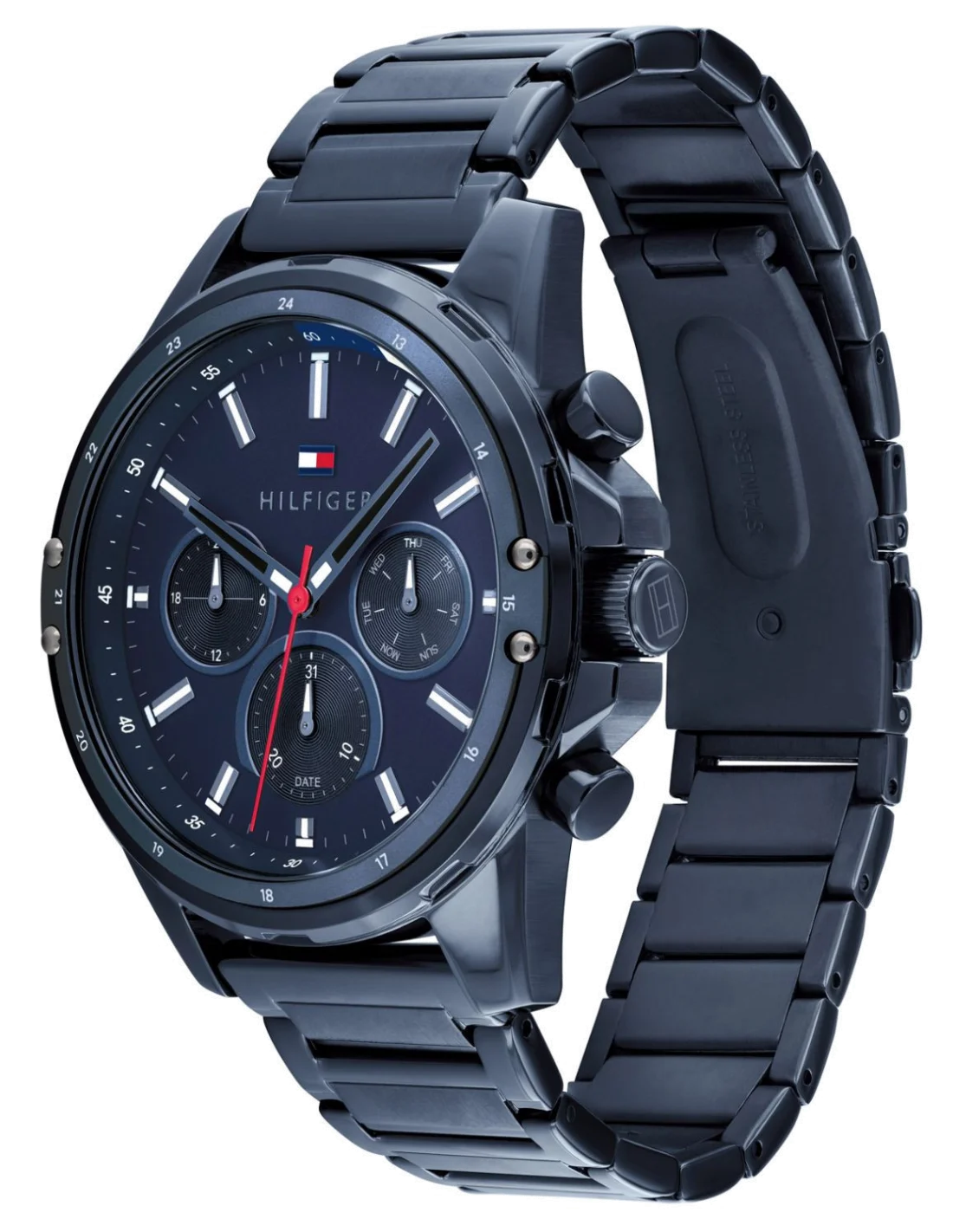 Montre Homme Tommy Hilfiger 1791789 Mason Chronographe Acier Cadran Bleu vue 2