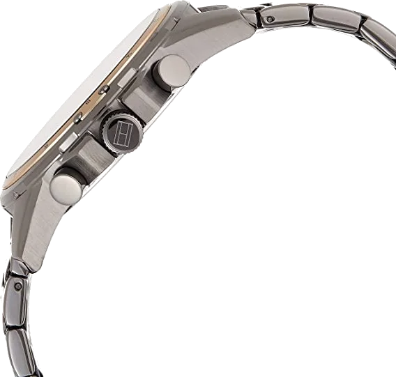 Montre Homme Tommy Hilfiger 1791790 - Boîtier Acier Gris, Cadran Gris, Bracelet Noir vue 2