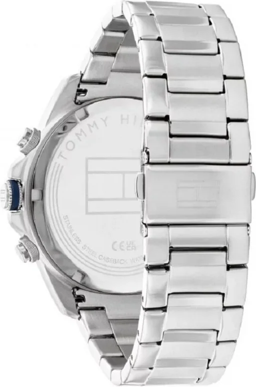 Montre Homme Tommy Hilfiger 1792059 - Boîtier 50mm Acier Bicolore Argenté/Doré, Cadran Bleu vue 3