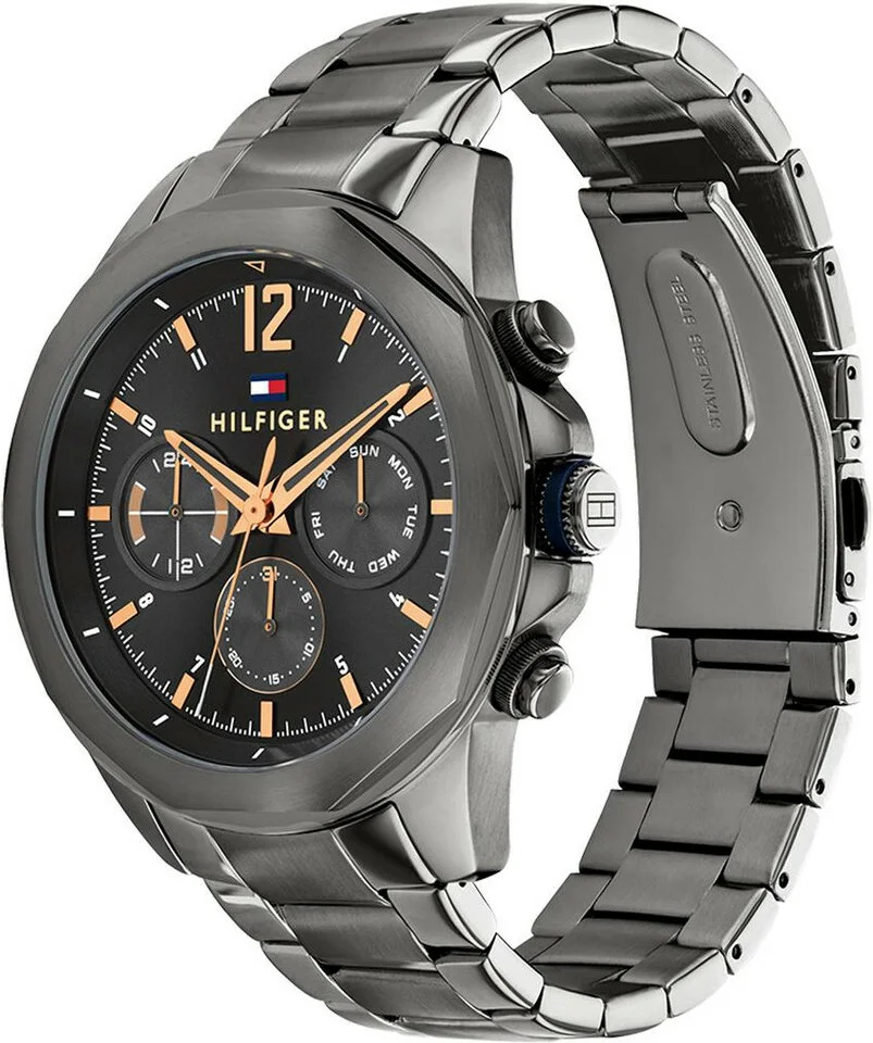 Montre Homme Tommy Hilfiger Lars 1792061 en acier gris vue 2