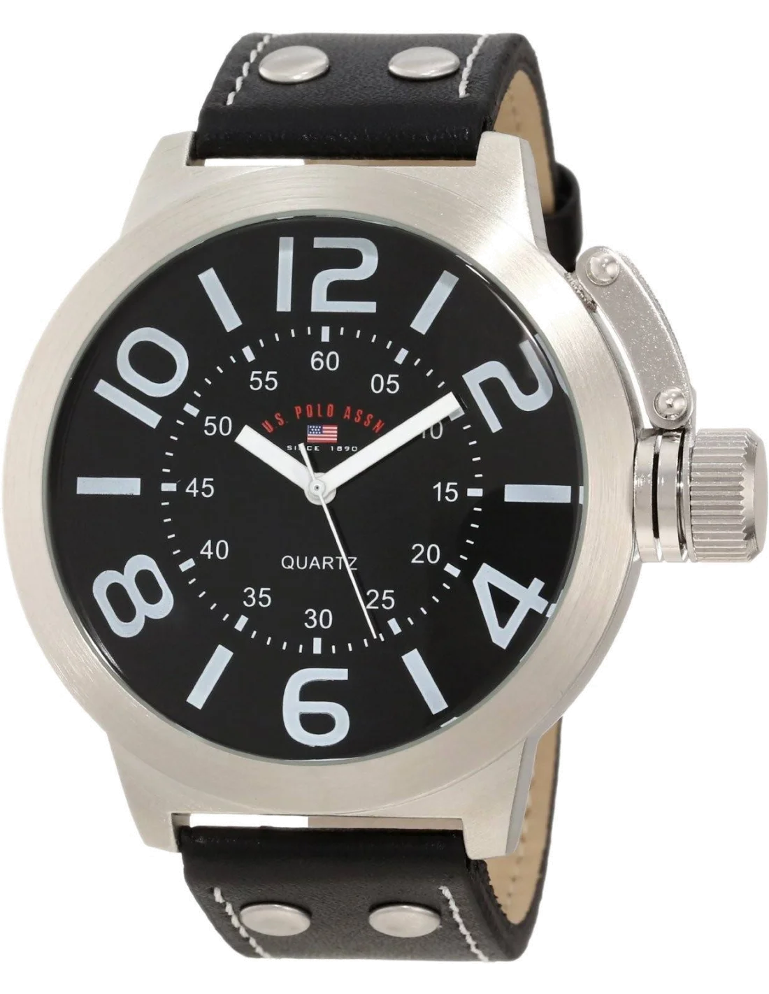 Montre Homme US Polo US5207 Cadran Noir Bracelet Noir