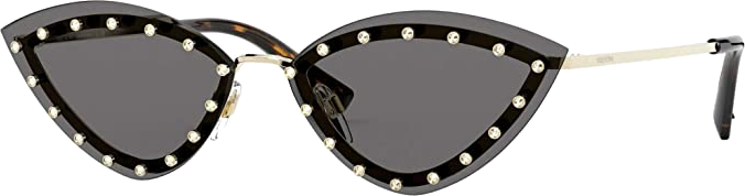 Lunettes de soleil Valentino Garavani VA2033 en métal - Noir vue 3