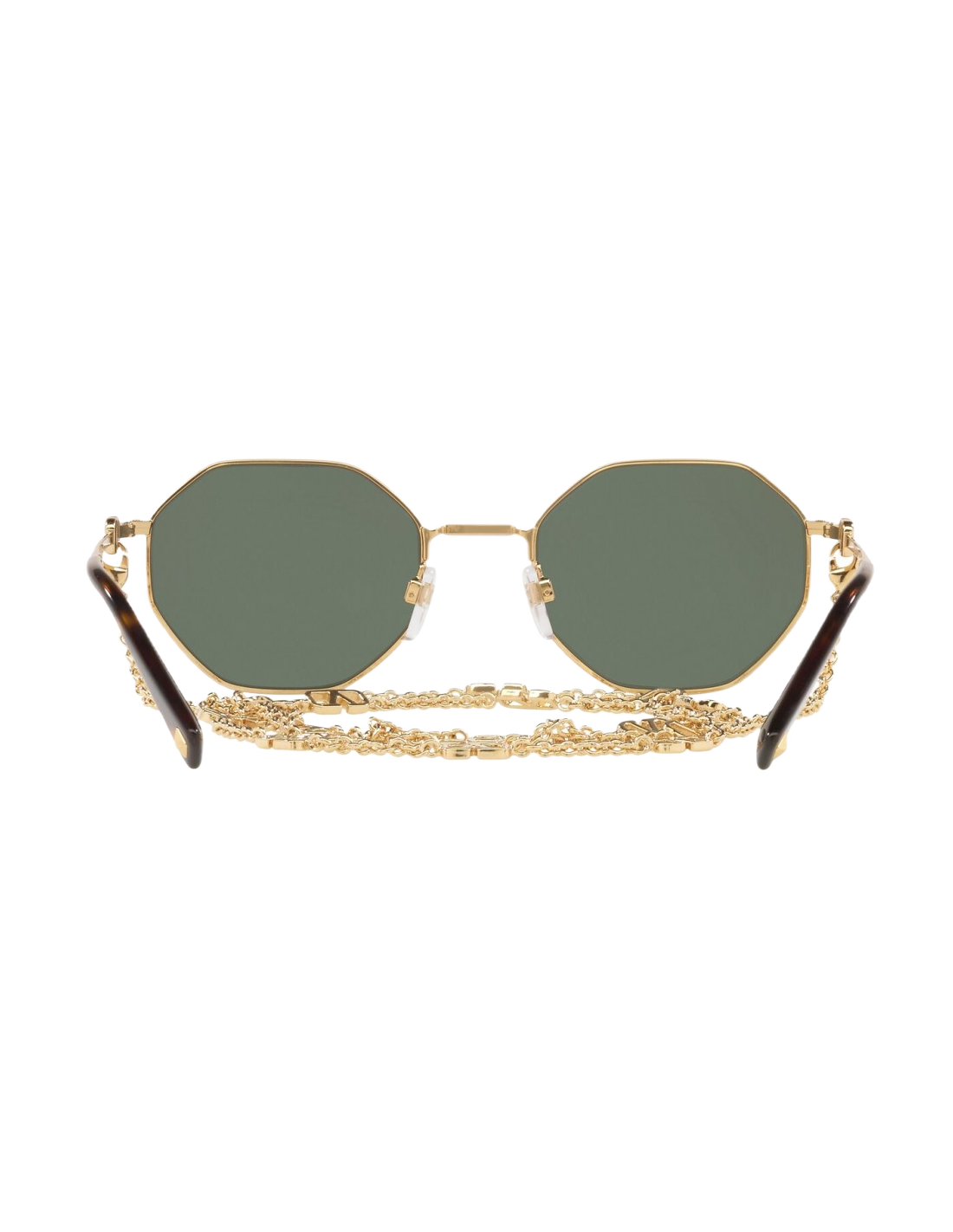 Lunettes de soleil Valentino Garavani VA2040 Hexagonales avec chaine - Vert vue 2