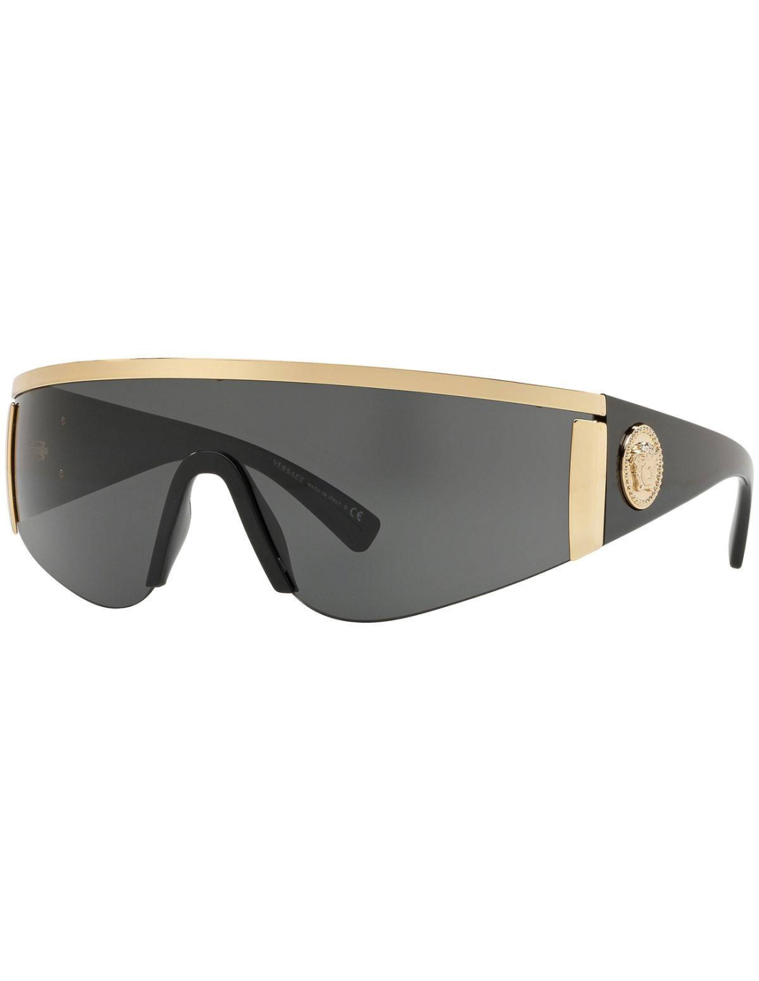 Lunettes de soleil Versace VE2197 Masque - Or-Noir