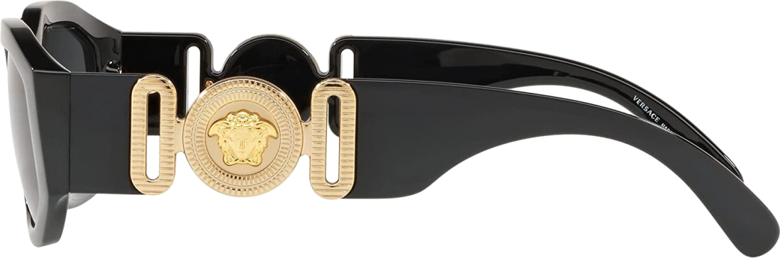 Lunettes de soleil Medusa Biggie Versace VE4361 en acétate - Noir vue 3