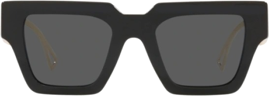 Lunettes de soleil Versace VE4431 branches en métal - Noir