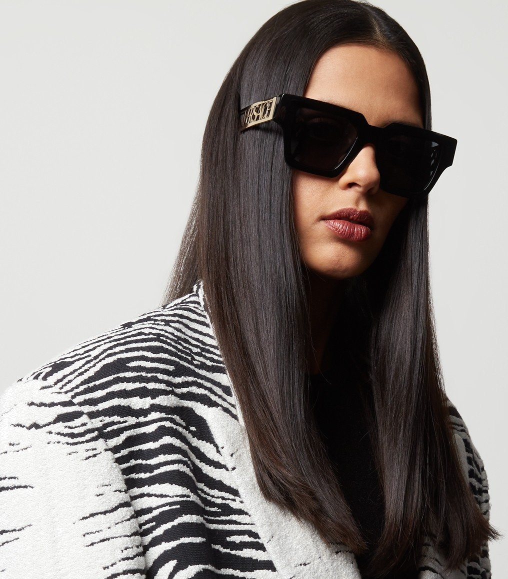 Lunettes de soleil Versace VE4431 branches en métal - Noir vue 2