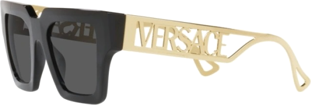 Lunettes de soleil Versace VE4431 branches en métal - Noir vue 3