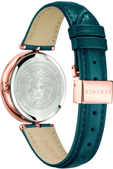 Montre Versace VECQ00318 Palazzo Empire pour Femme, Cadran Vert, Bracelet Cuir Vert vue 2