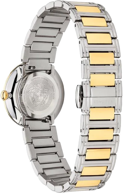 Montre Femme Versace VET300721 Virtus Mini Acier Bicolore Argent et Or vue 3