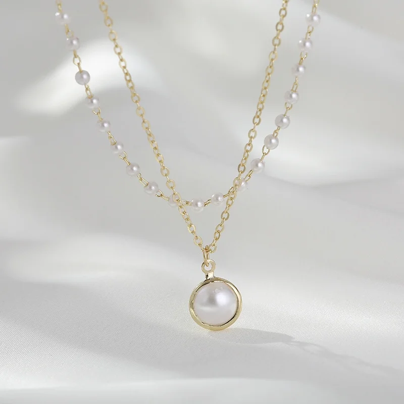 Collier pour femme Victoria Bradley C301 en acier plaqué or fin vue 2