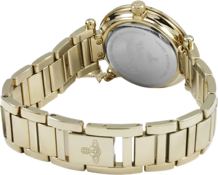 Montre Femme Vivienne Westwood Kensington VV006KGD - Cadran Doré Champagne, Boîtier et Bracelet Acier Inoxydable Doré vue 2