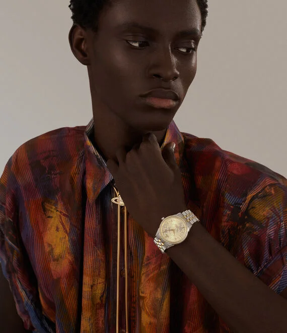 Montre unisexe Vivienne Westwood The Wallace VV208CPSG, cadran doré, bracelet acier bicolore argent/or vue 4