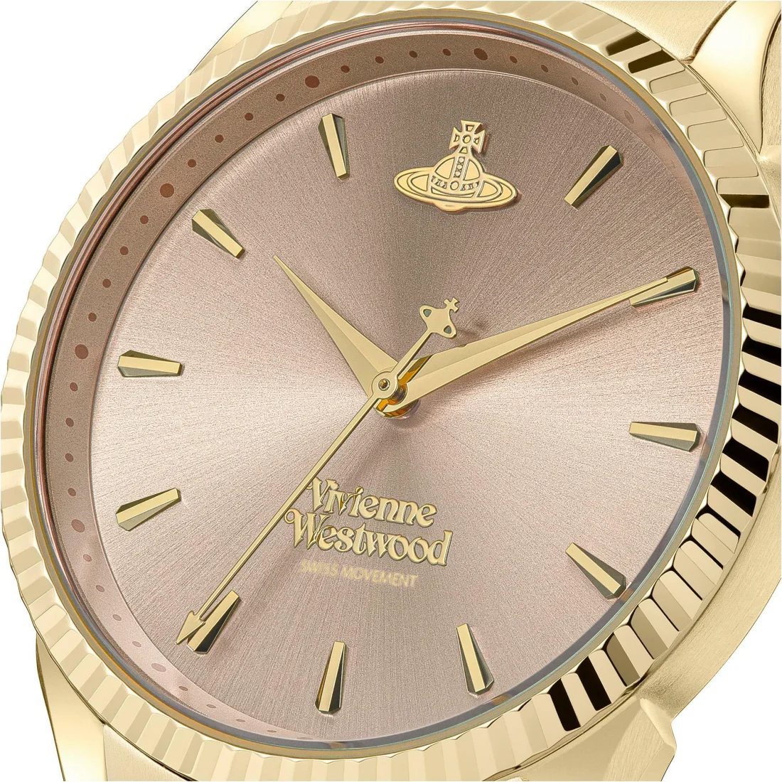 Montre Femme Vivienne Westwood VV240PKGD - Boîtier Acier Doré 38mm, Cadran Rose vue 3