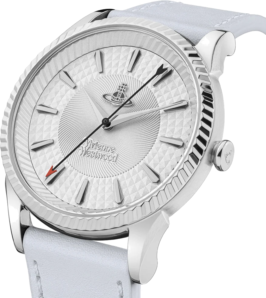Montre Femme Vivienne Westwood Seymour VV240SLLC - Cadran blanc, bracelet cuir gris vue 2