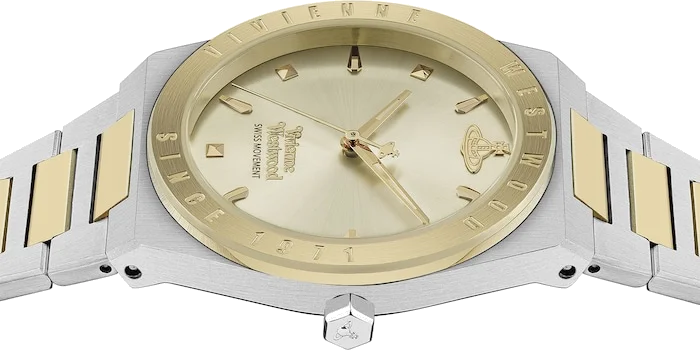 Montre Femme Vivienne Westwood Charterhouse VV244CPSG - Cadran doré, bracelet acier bicolore vue 5