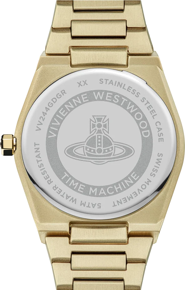 Montre Femme Vivienne Westwood Charterhouse VV244GDGR - Cadran vert, bracelet acier doré vue 5