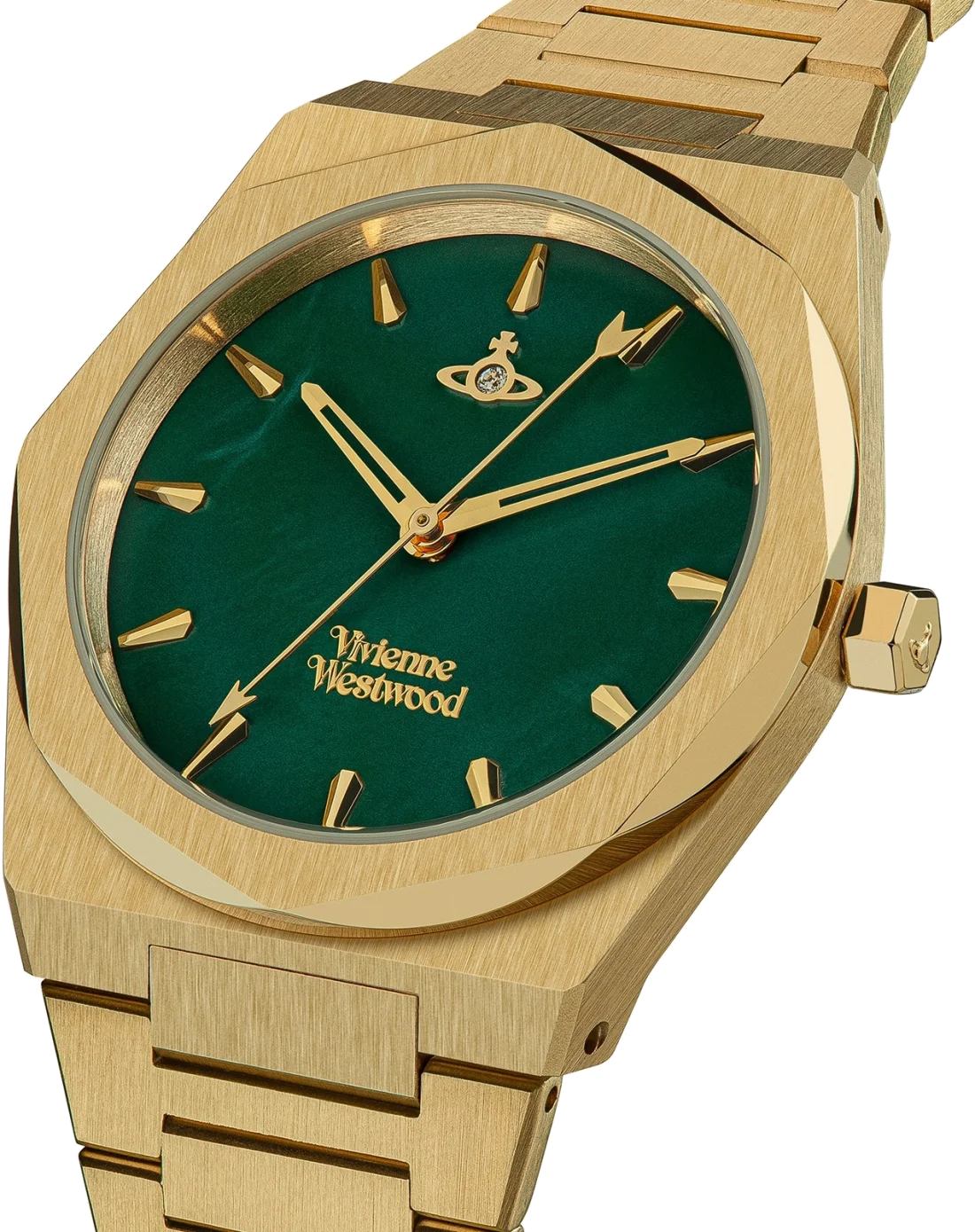Montre Femme Vivienne Westwood Limehouse VV244GRGD - Cadran Vert, Boîtier et Bracelet Doré Acier vue 2