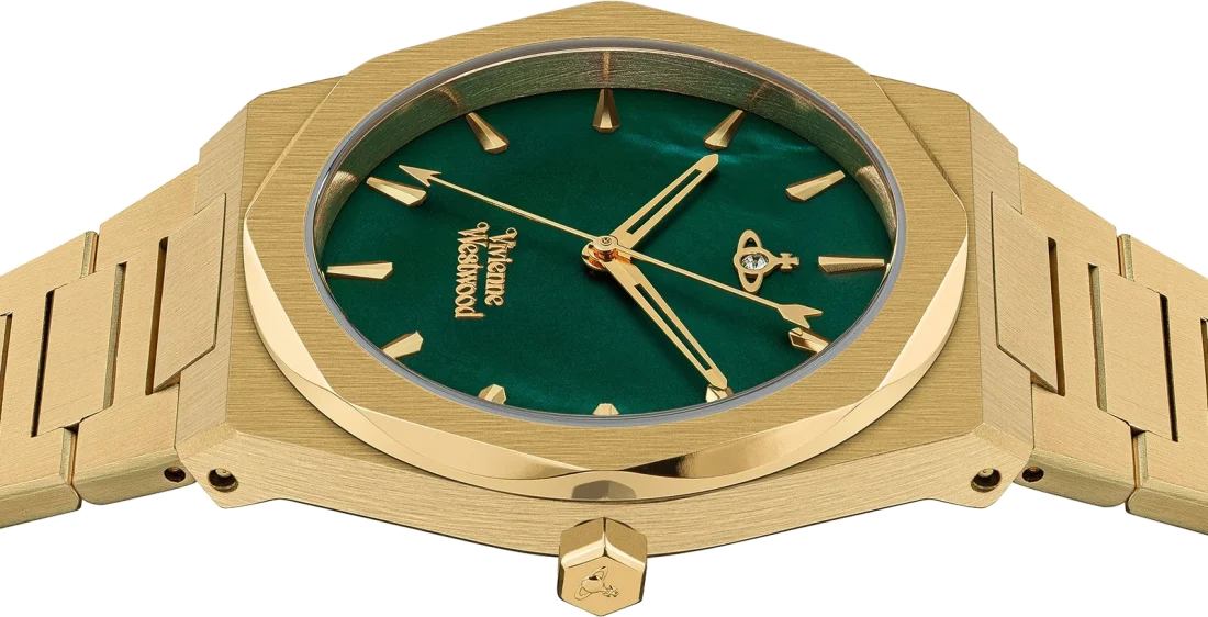 Montre Femme Vivienne Westwood Limehouse VV244GRGD - Cadran Vert, Boîtier et Bracelet Doré Acier vue 3