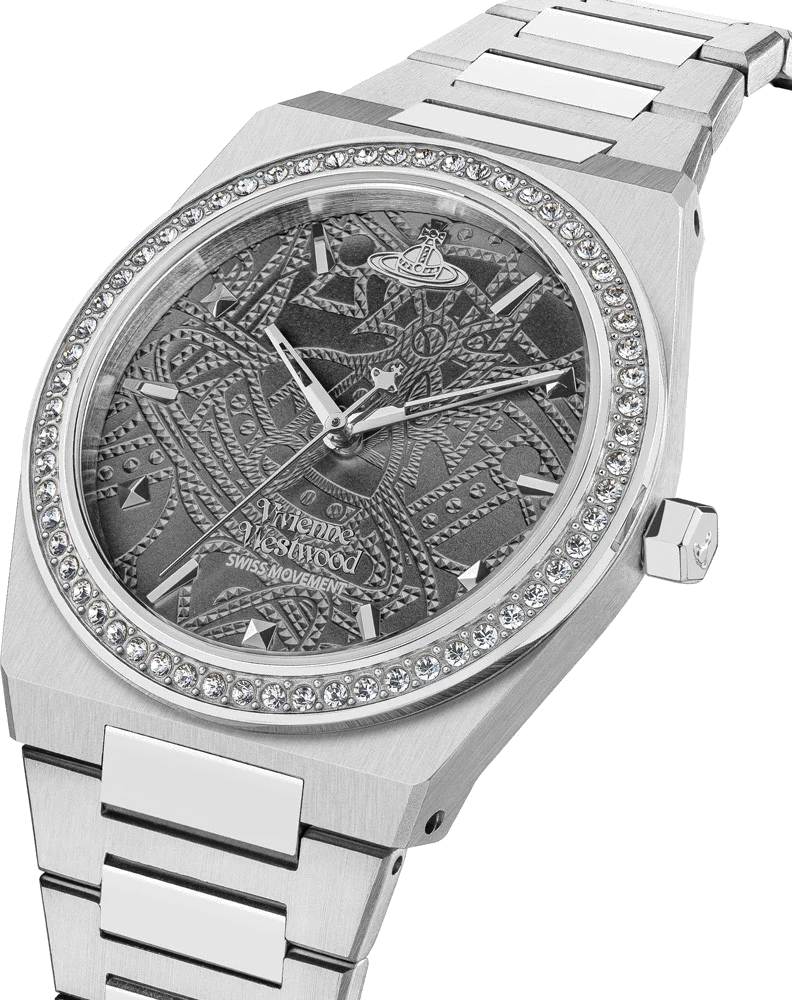 Montre Femme Vivienne Westwood Charterhouse VV244GYSL - Cadran Gris, Bracelet Acier Argenté vue 2