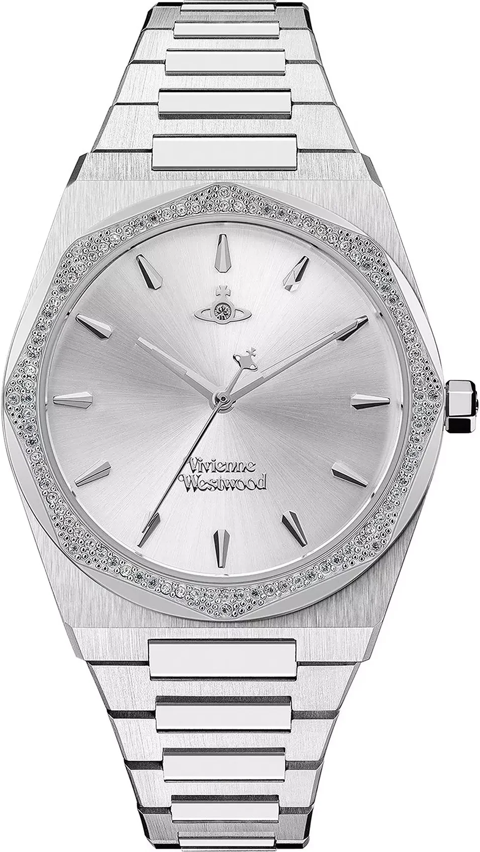Montre Femme Vivienne Westwood Limehouse VV244SLSL - Boîtier argent strass, bracelet acier