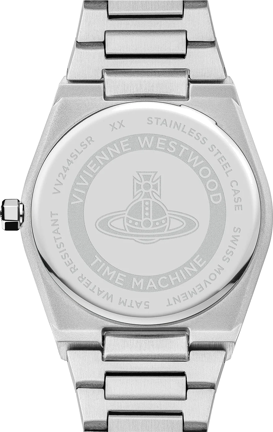 Montre Femme Vivienne Westwood Charterhouse VV244SLSR - Cadran argenté, bracelet acier bicolore or rose et argent vue 3