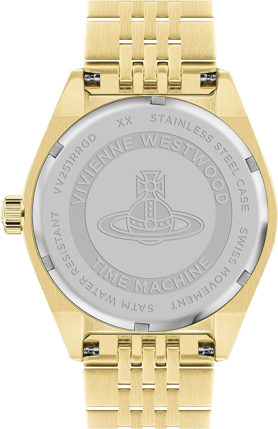 Montre Femme Vivienne Westwood VV251RRGD - Cadran Fuchsia Soleillé & Bracelet Acier Doré vue 3