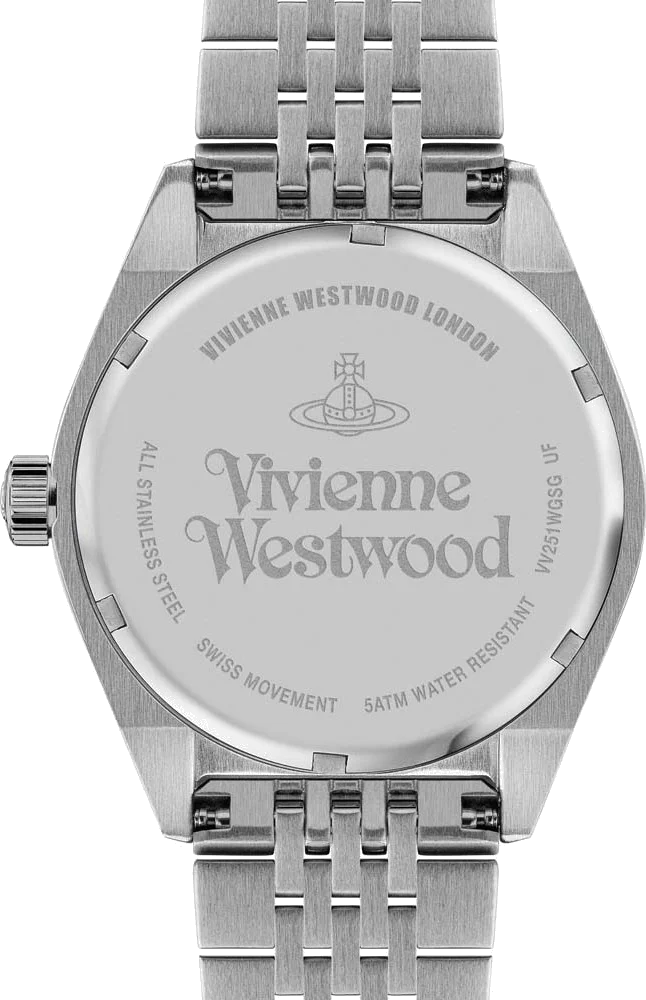 Montre Femme Vivienne Westwood Lady Sydenham VV251WGSG - Cadran doré, bracelet acier bicolore argent et or vue 5