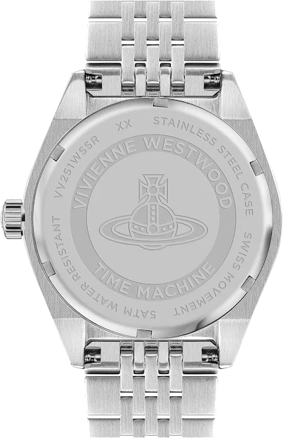 Montre Femme Vivienne Westwood Lady Sydenham VV251WSSR - Cadran argenté, bracelet acier bicolore or rose vue 3