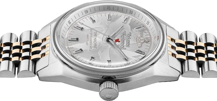 Montre Femme Vivienne Westwood Lady Sydenham VV251WSSR - Cadran argenté, bracelet acier bicolore or rose vue 5