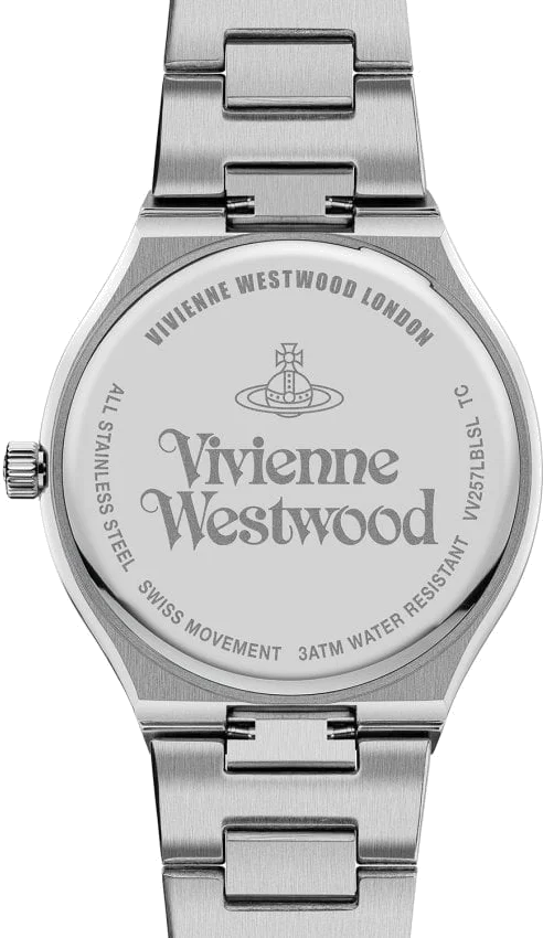 Montre Femme Vivienne Westwood VV257LBLSL - Cadran Bleu, Boîtier Acier Argenté, Index Or Rose vue 3