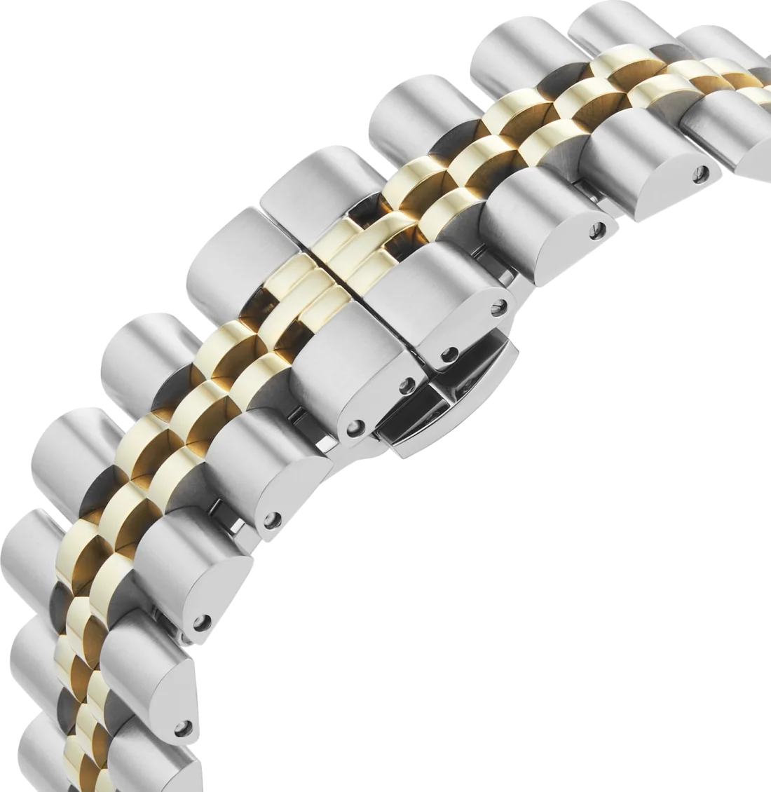 Montre Femme Vivienne Westwood Camberwell VV261BYSG - Cadran violet soleillé, bracelet acier bicolore or et argent vue 6