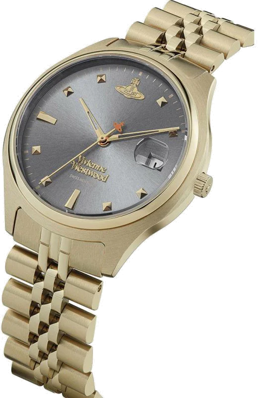 Montre Femme Vivienne Westwood Camberwell VV261GYGD - Cadran Gris, Boîtier et Bracelet Dorés Acier vue 2