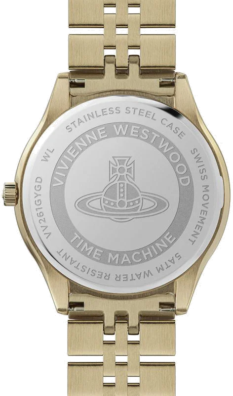 Montre Femme Vivienne Westwood Camberwell VV261GYGD - Cadran Gris, Boîtier et Bracelet Dorés Acier vue 5