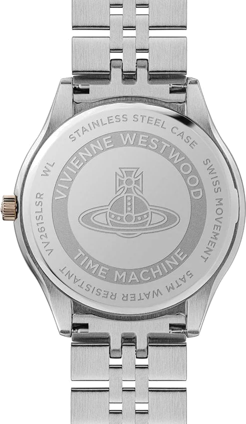 Montre Femme Vivienne Westwood Camberwell VV261SLSR - Cadran argenté, bracelet acier bicolore or rose vue 5