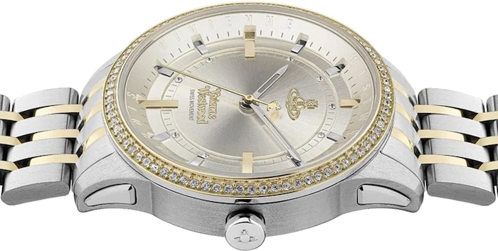 Montre Femme Vivienne Westwood VV262LGYSG East End - Cadran Gris Métallisé, Bracelet Acier Bicolore Or et Argent vue 2