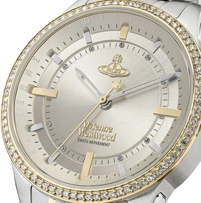 Montre Femme Vivienne Westwood VV262LGYSG East End - Cadran Gris Métallisé, Bracelet Acier Bicolore Or et Argent vue 3