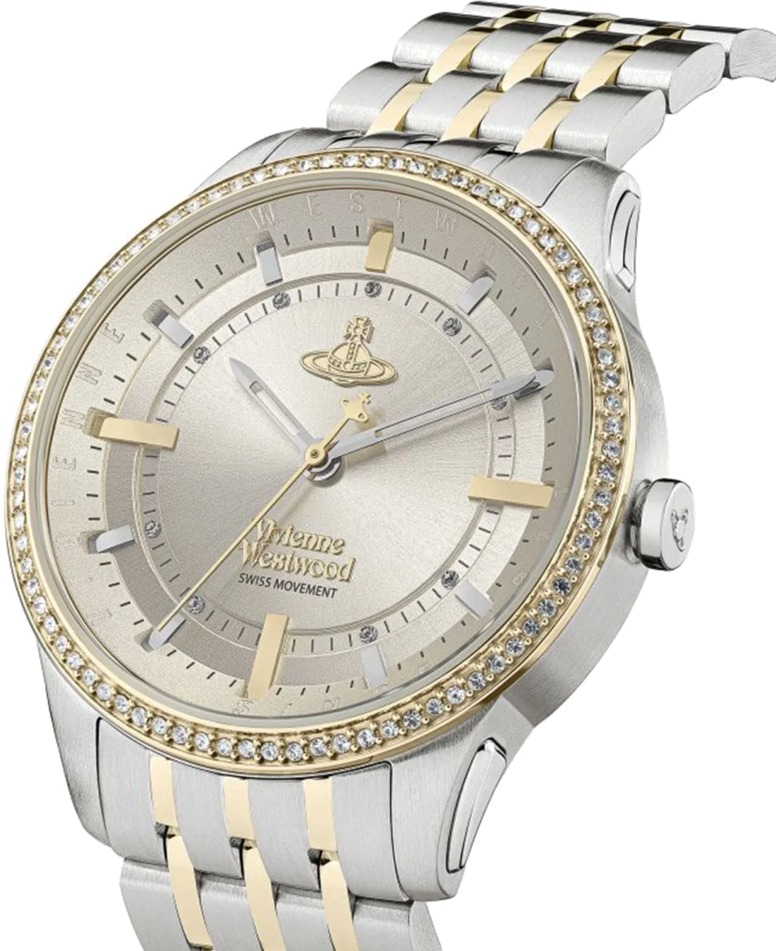 Montre Femme Vivienne Westwood VV262LGYSG East End - Cadran Gris Métallisé, Bracelet Acier Bicolore Or et Argent vue 4