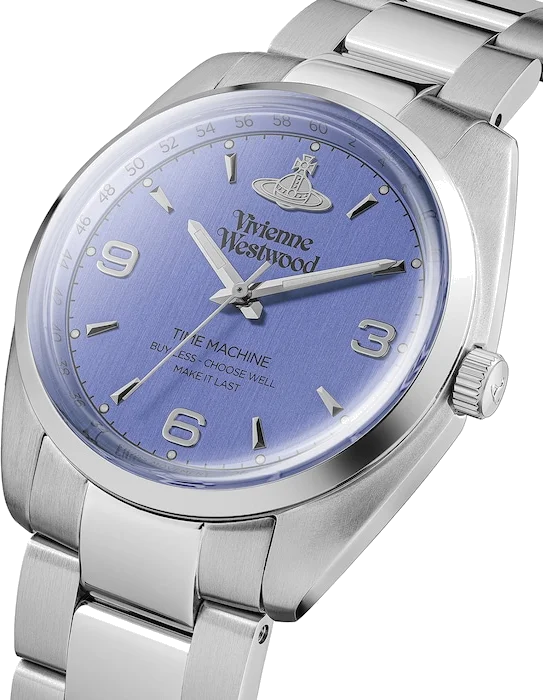 Montre Femme Vivienne Westwood Pennington VV274MBLSL - Cadran violet, bracelet acier argenté vue 2