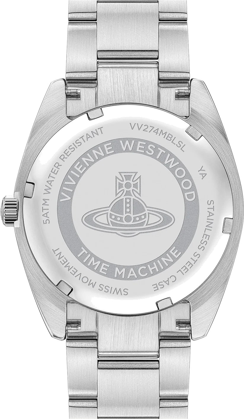 Montre Femme Vivienne Westwood Pennington VV274MBLSL - Cadran violet, bracelet acier argenté vue 3