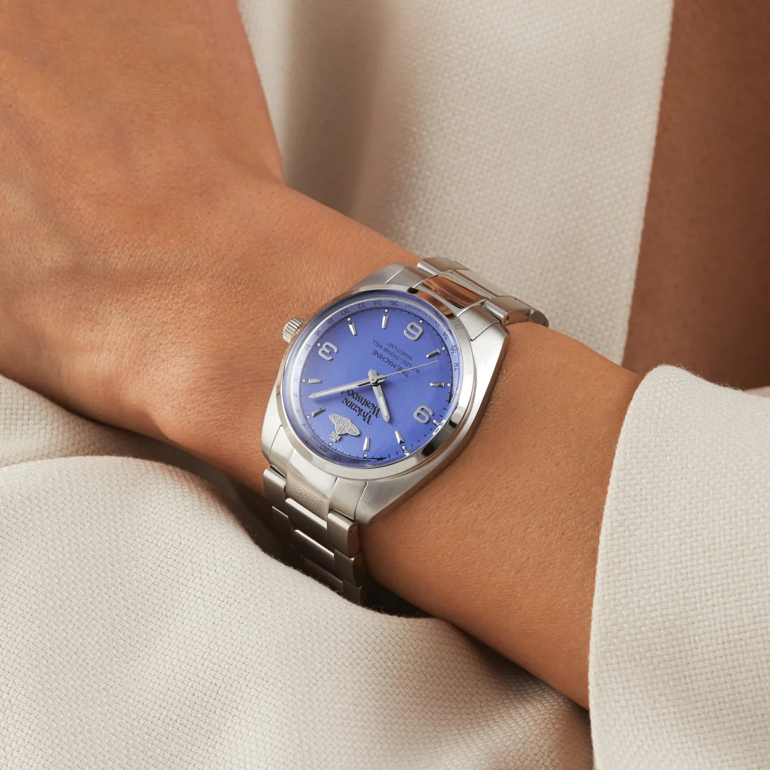 Montre Femme Vivienne Westwood Pennington VV274MBLSL - Cadran violet, bracelet acier argenté vue 6