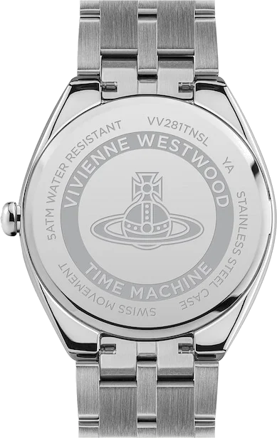 Montre Femme Vivienne Westwood The Mews VV281TNSL - Cadran Orange & Bracelet Acier Argent vue 4